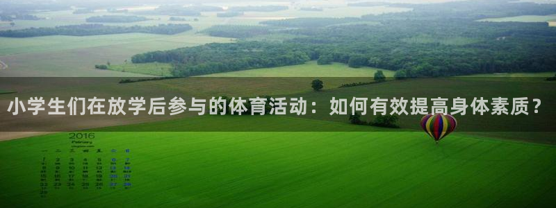 球速体育下载：小学生们在放学后参与的体育活动：如何有效提高身体素质？